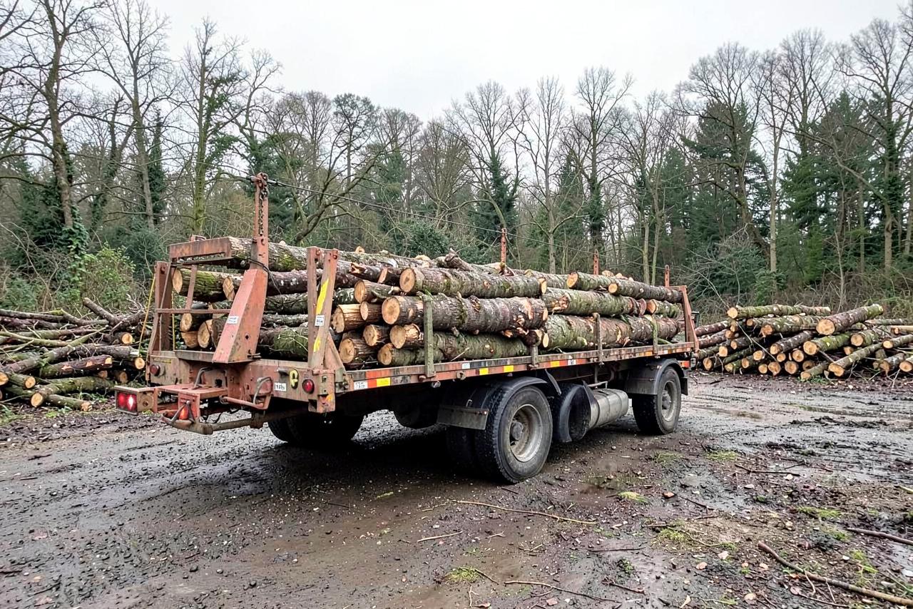 2016 Timber trailer Kesla 144 with crane